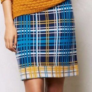 Wool plaid skirt